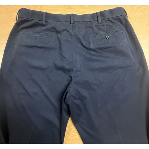 Dockers Dress Pants Men's 38x32 Navy Blue Relaxed Fit Stretch Logo Casual/Office - Picture 3 of 15